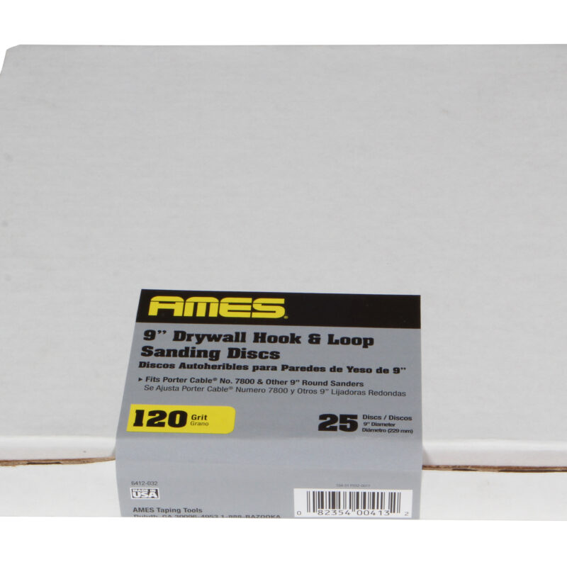 9" Sanding Discs, 120-Grit