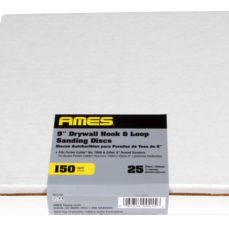 9" Sanding Discs, 150-Grit