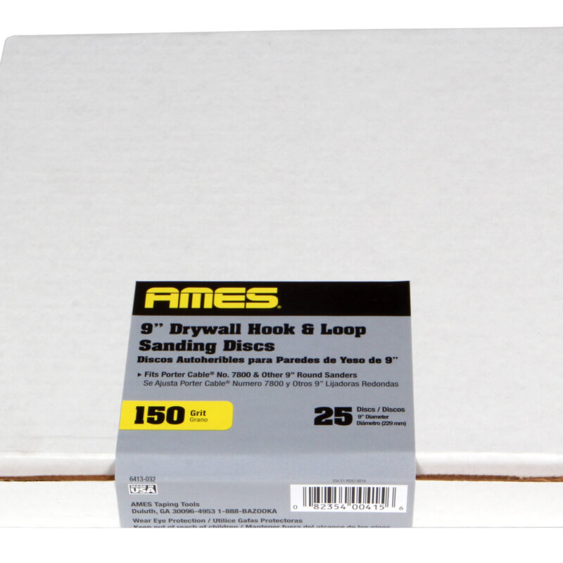 Discos de lija de 9 pulgadas, grano 150
