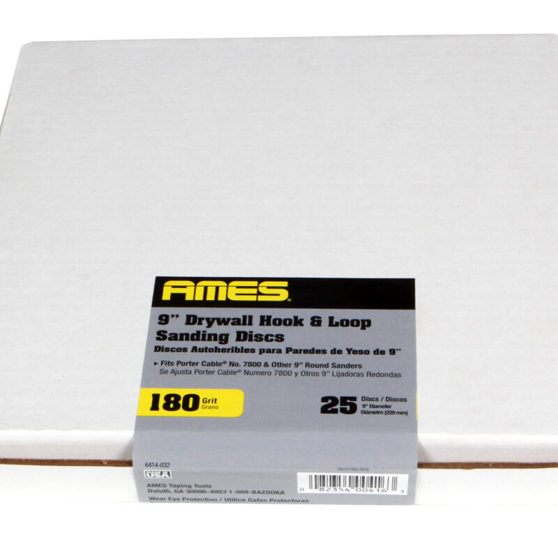 9" Sanding Discs, 180-Grit