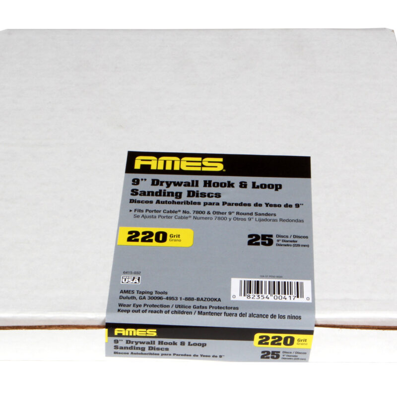 9" Sanding Discs, 220-Grit