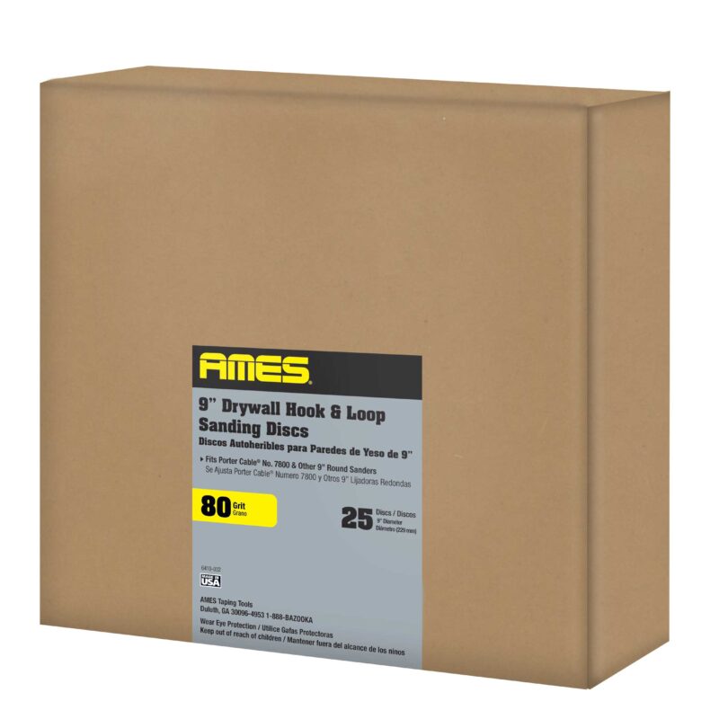 9" Sanding Discs, 80-Grit