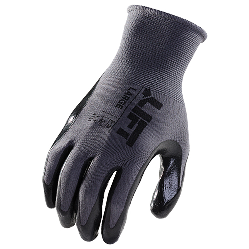 Palmer Black Smooth Nitrile Gloves - Medium