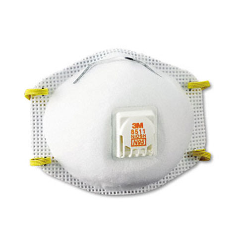 Respirador N95 con válvula, paquete de 10